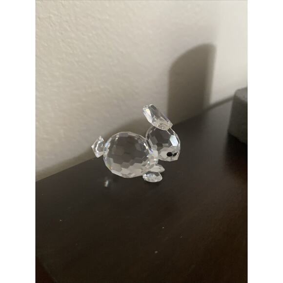 Swarovski Mini Laying/Resting Rabbit 1 3/8" #7678NR030 - Vtg, Retired, Box - Picture 5 of 7